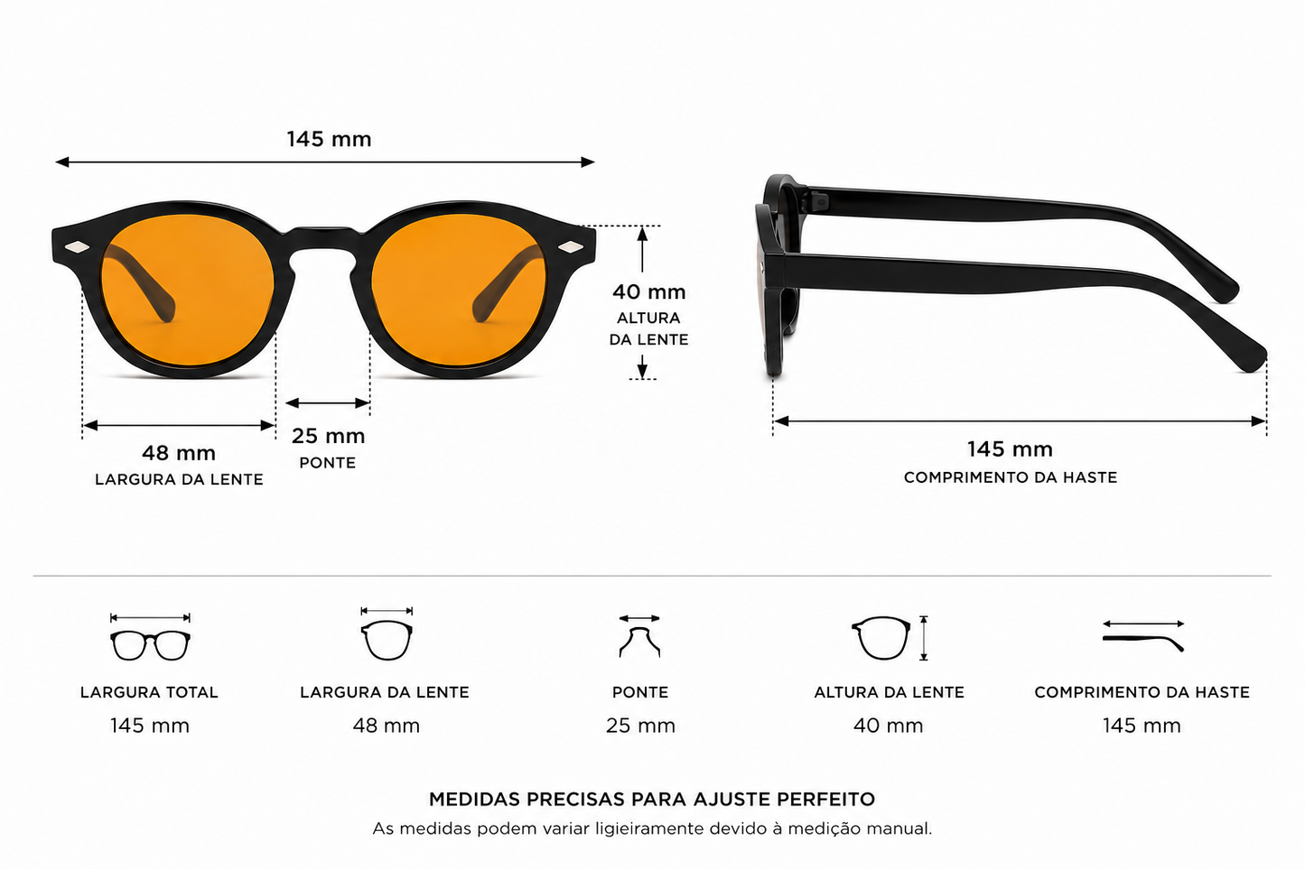 IBIZA PRETO / TANGERINA