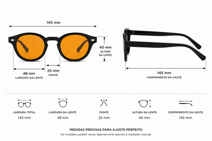 IBIZA PRETO / TANGERINA